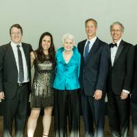 Enrichment awardee Sylvia Kaufman posing with her family.